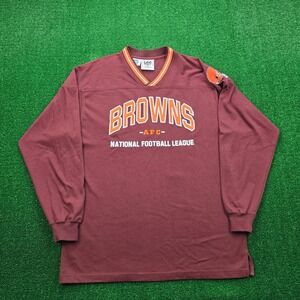 Cleveland Browns Sweatshirt Mens Large Vintage 90s Lee Sport AFC NFL Football